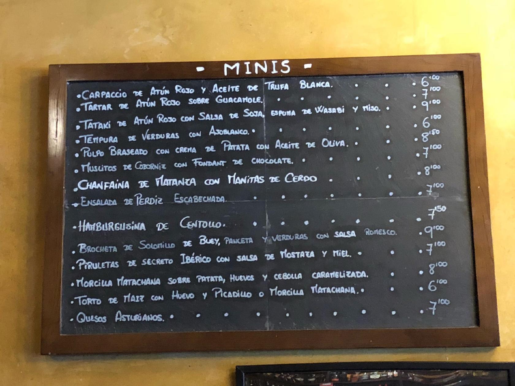 Carta De Restaurante Asturiano La Galana Gij N