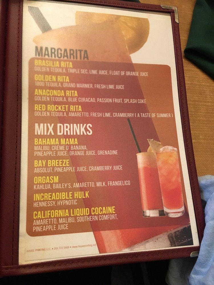 Menu at Brasilia Grill restaurant, Newark