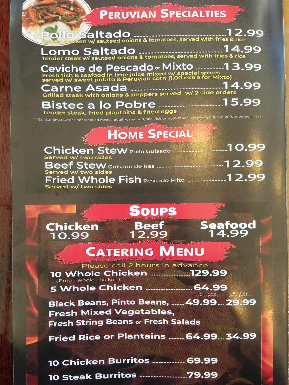 Menu at DC Charbroiled Chicken & Grill restaurant, Greenbelt