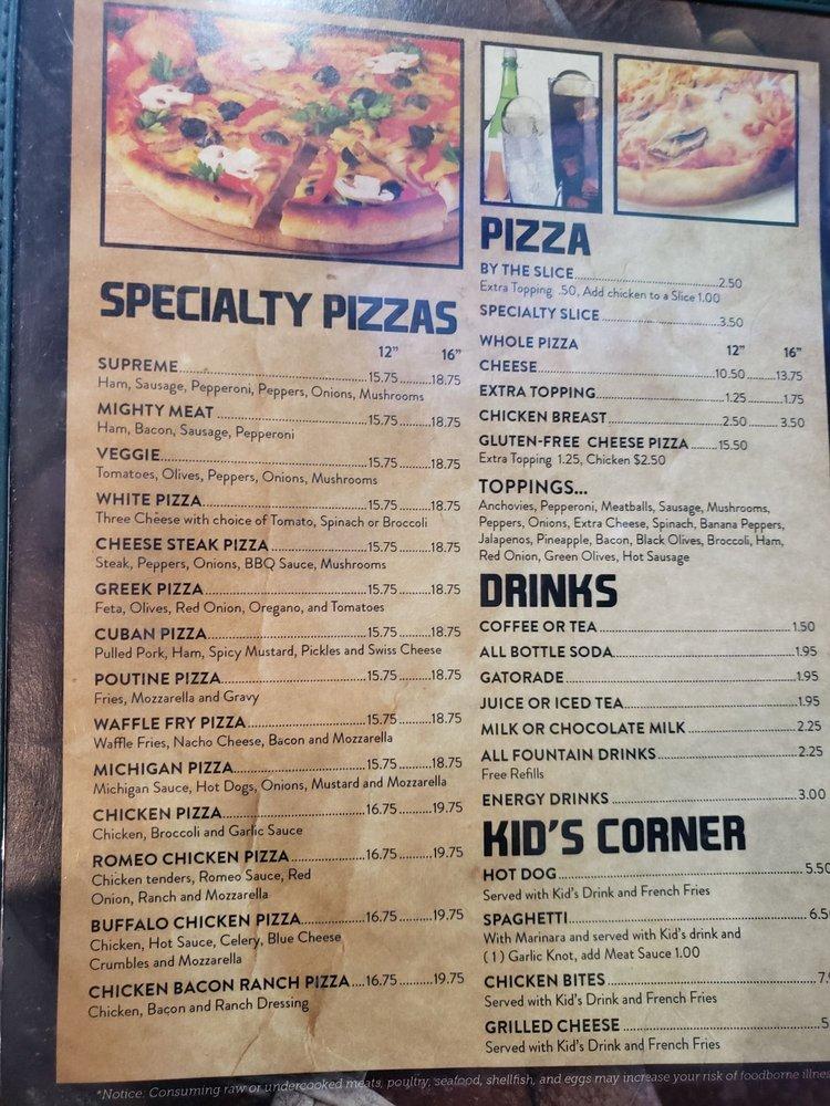 Menu At Hobie's Sports Den Pub & Bar, Plattsburgh