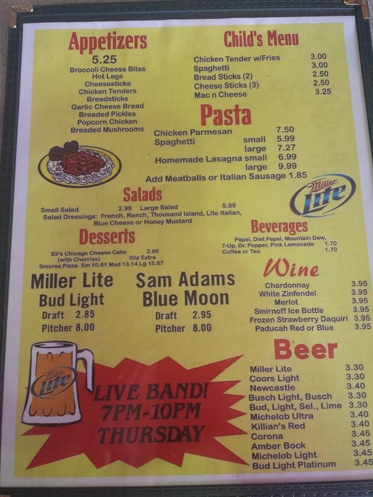 Menu at Aces Chicago Pizza pizzeria, Mayfield