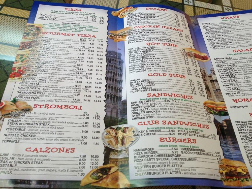 Menu at Pizza Party pizzeria, Pleasantville, E Black Horse Pike