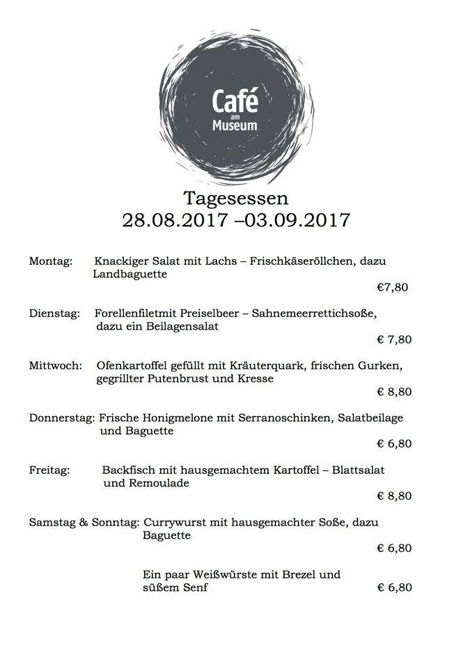 Speisekarte von Cafe am Museum, Esslingen am Neckar