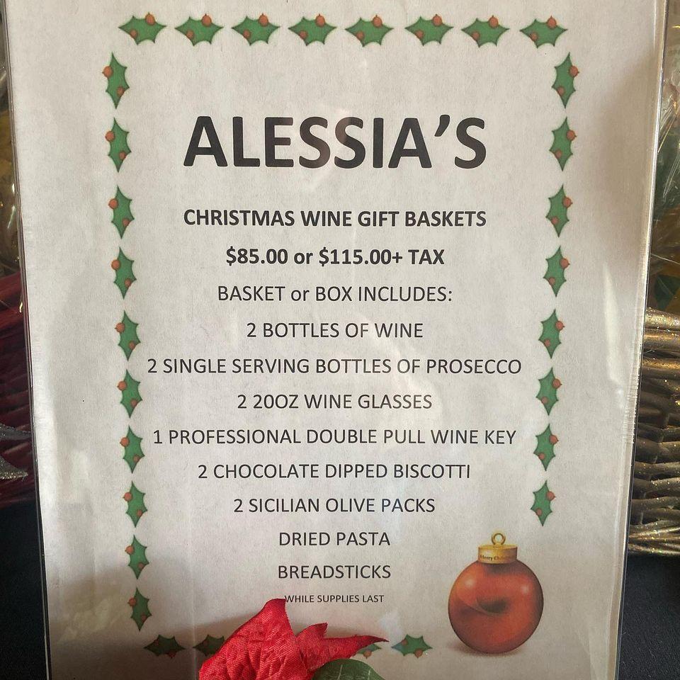 Menu at Alessia's Ristorante Italiano pub & bar, Mesa, E Brown Rd