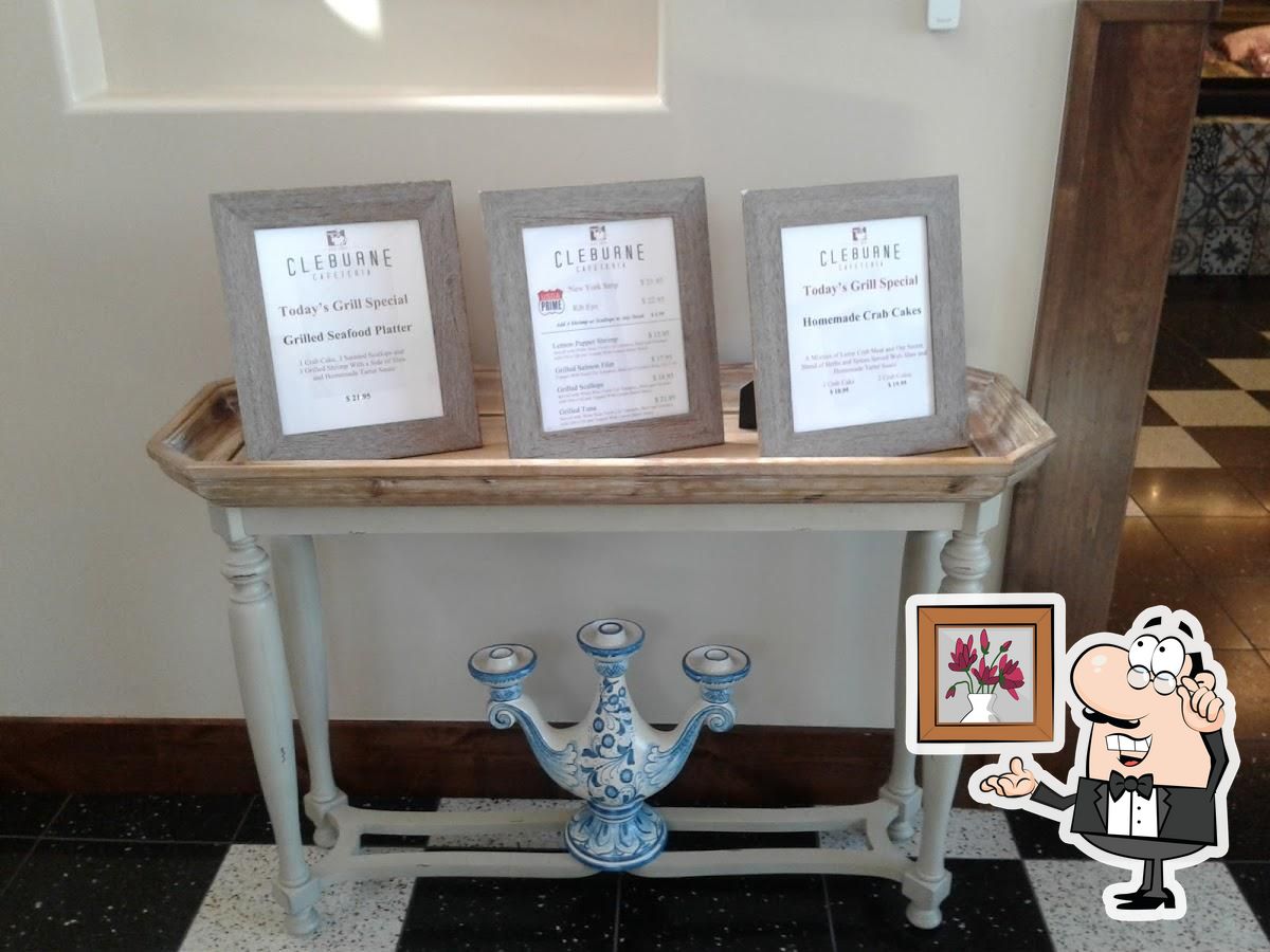 Cleburne Cafeteria, Houston, 3606 St Carta del restaurante