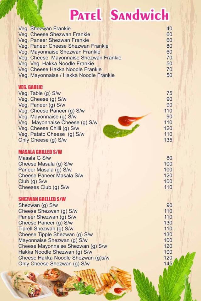 Menu at Patil Food Truck, Mumbai