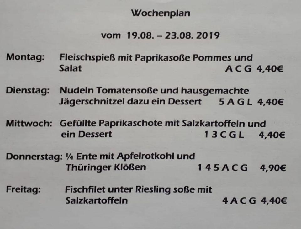 Menu at Viola's Raststübchen pub & bar, Gotha