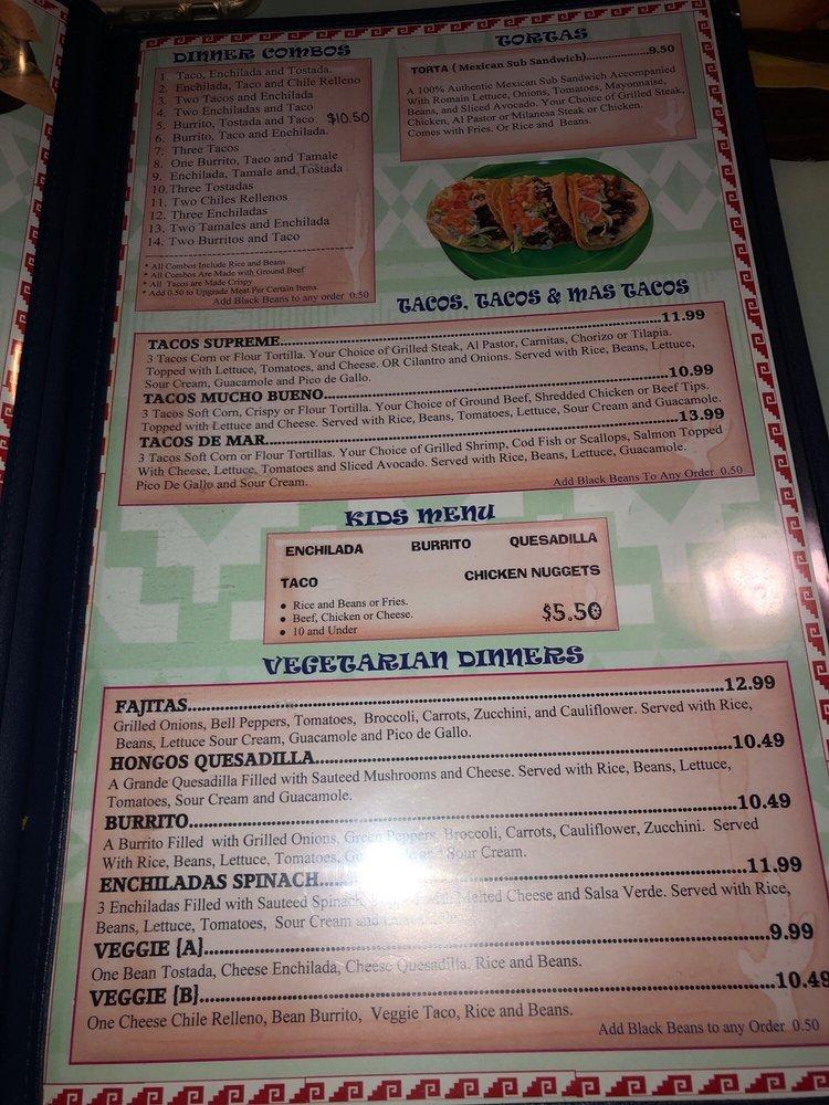 Menu at Good Tequilas Mexican Grill pub & bar, Glendale Heights