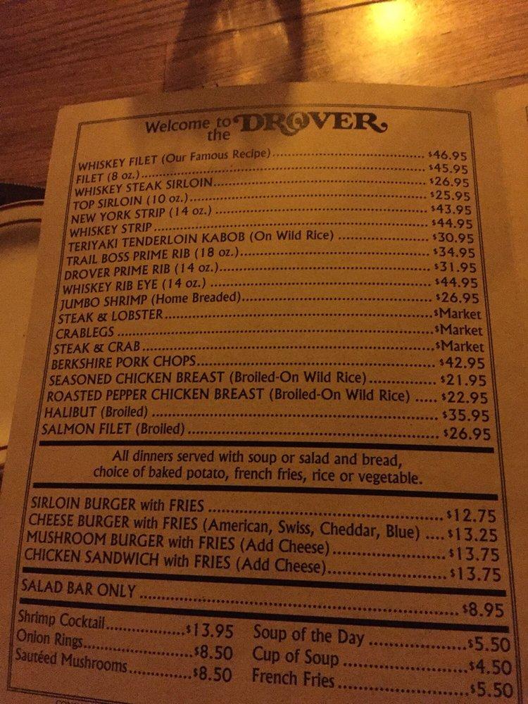 Menu at The Drover pub & bar, Omaha, S 73rd St