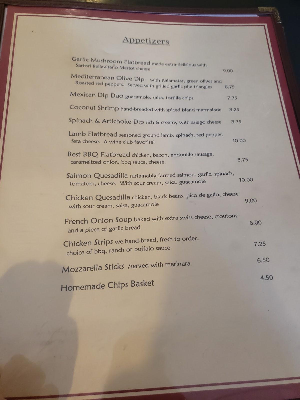 Menu at Cornerstone Restaurant, Genesee Depot