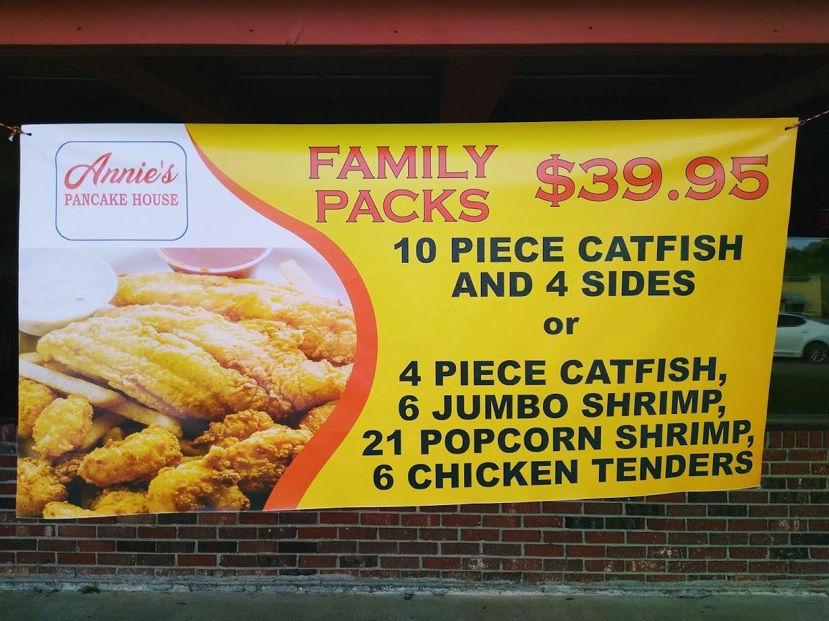 Annie's Pancake House Family Buffett in Paragould Restaurant menu and