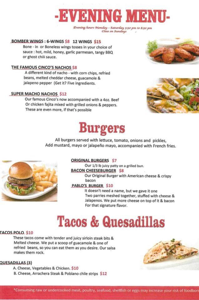 Menu at Ramada Del Rio TX restaurant, Del Rio