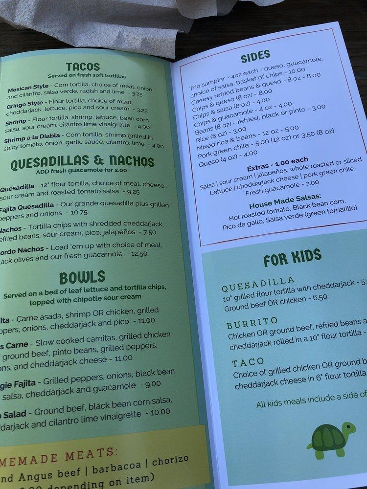 Menu At Tortuga S Mexican Grill Restaurant Edisto Beach   R16b Tortugas Mexican Grill Menu 