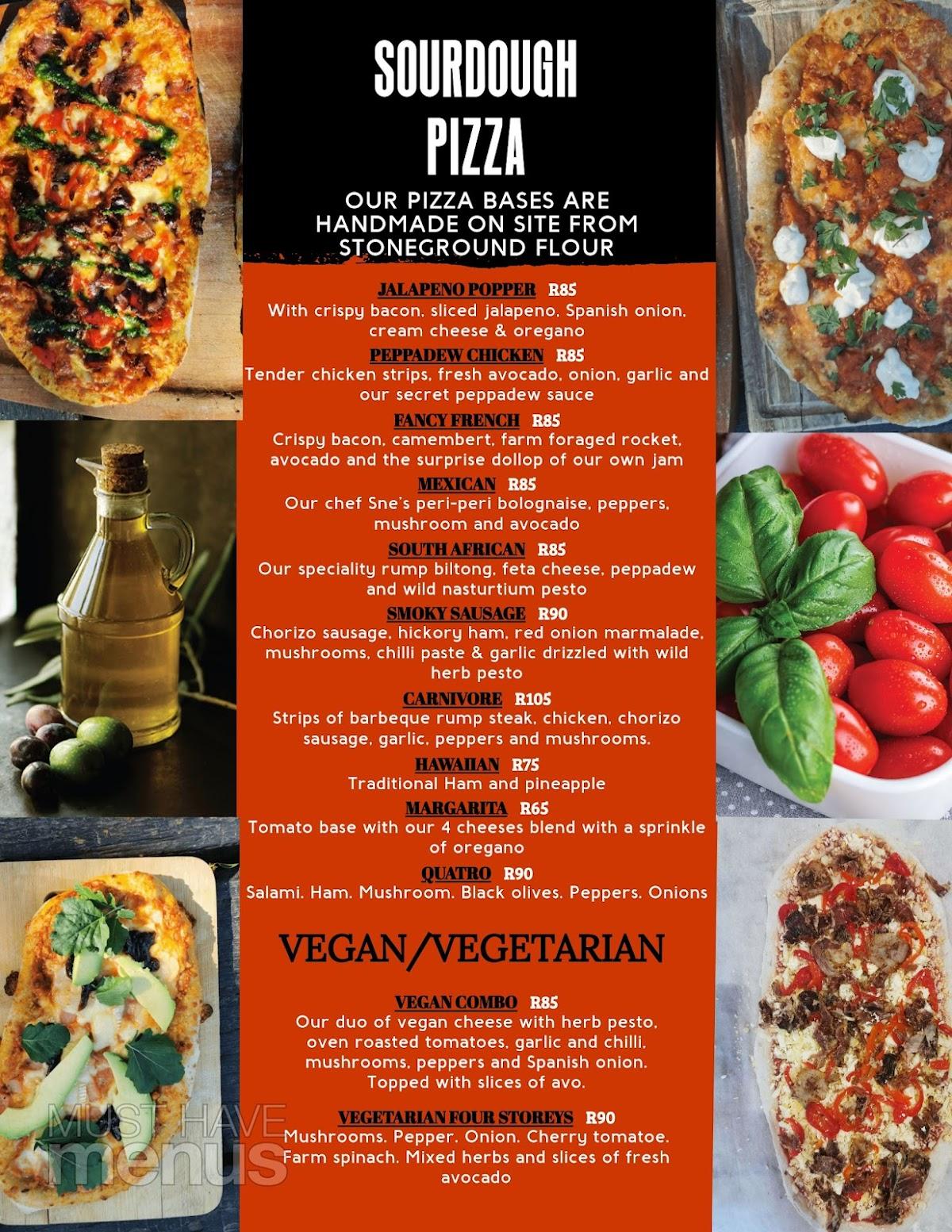 Menu at The Potter Shed Café' cafe, Hillcrest