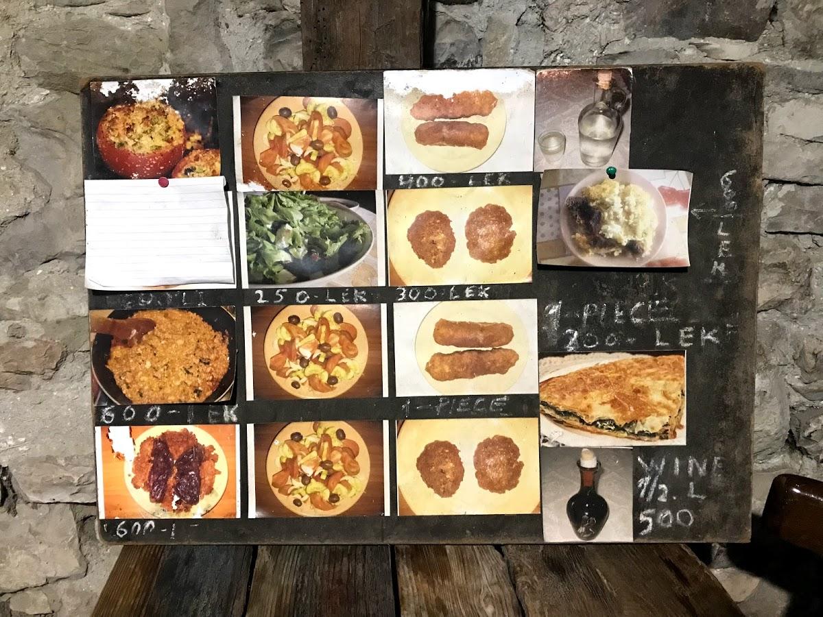Menu at Homemade Food Lili restaurant, Berat