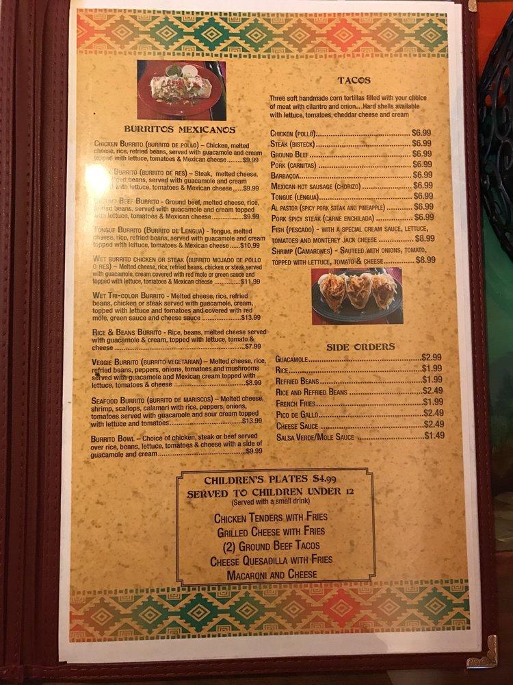 Menu at Dos Amigos restaurant, Erma, NJ47