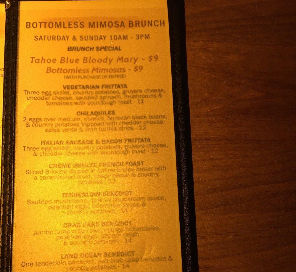 Menu at Land Ocean Restaurant Folsom, Folsom