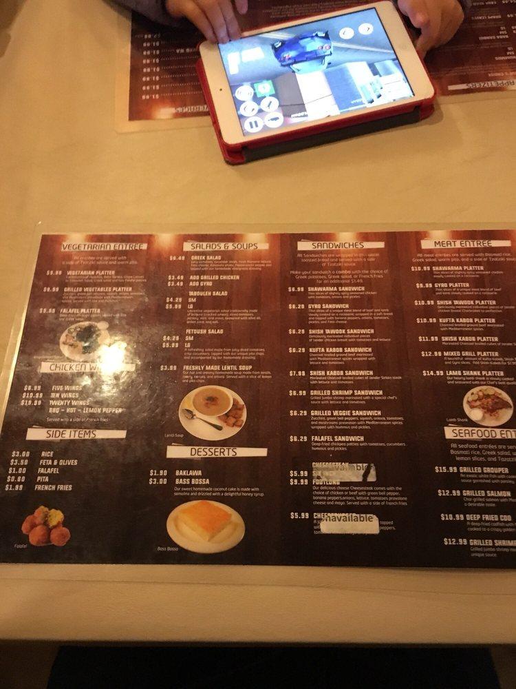 Menu at Olive Mediterranean Grill restaurant, Dayton, 44 W Third St