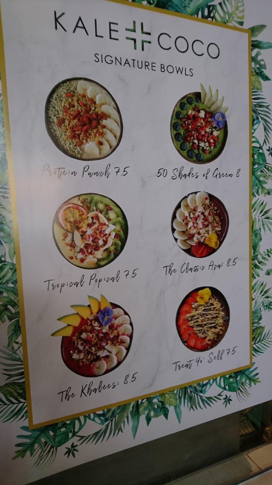 Menu at KALE+COCO pub & bar, Dublin, 18 Grangegorman Lower