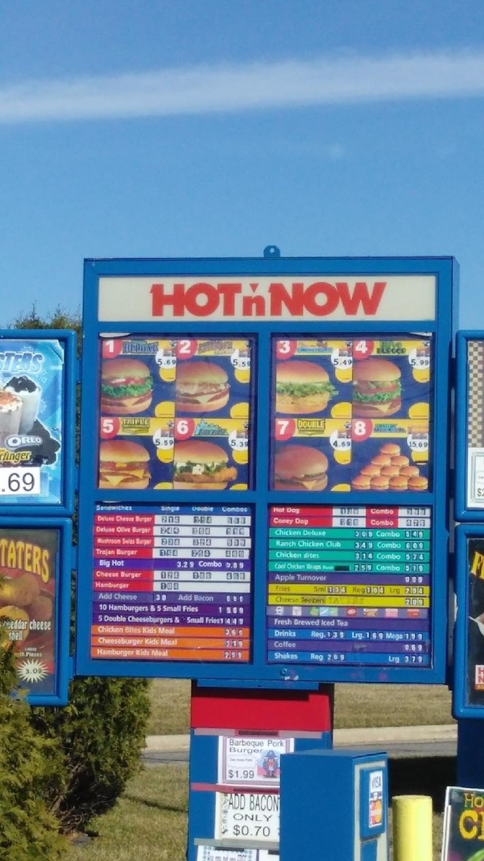 Menu at Hot 'n Now Hamburgers fast food, Sturgis