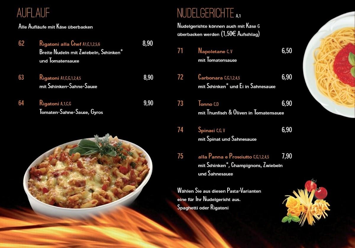 Speisekarte von Gut Essen & Trinken Pizzeria und Grillspezialitäten am