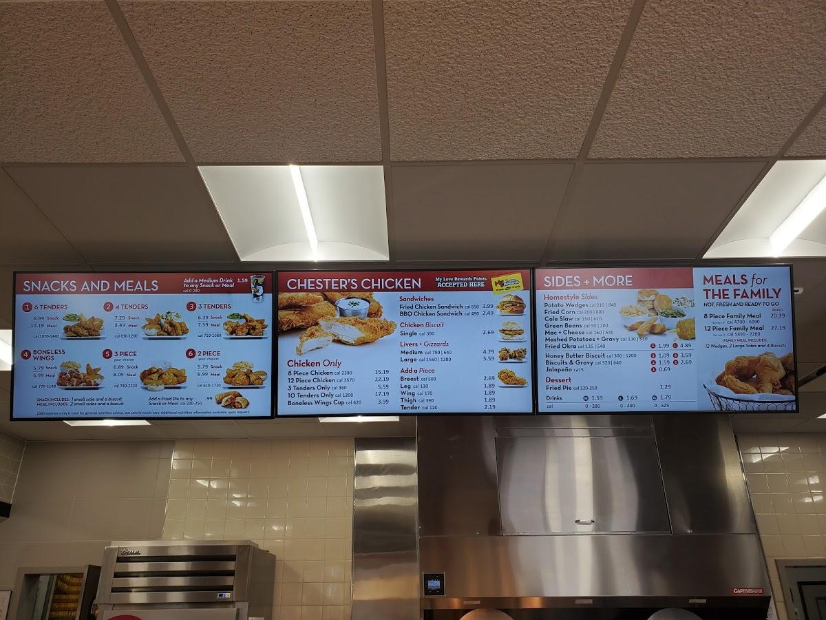 Menu at Chester Fried Chicken restaurant, Lake Wales