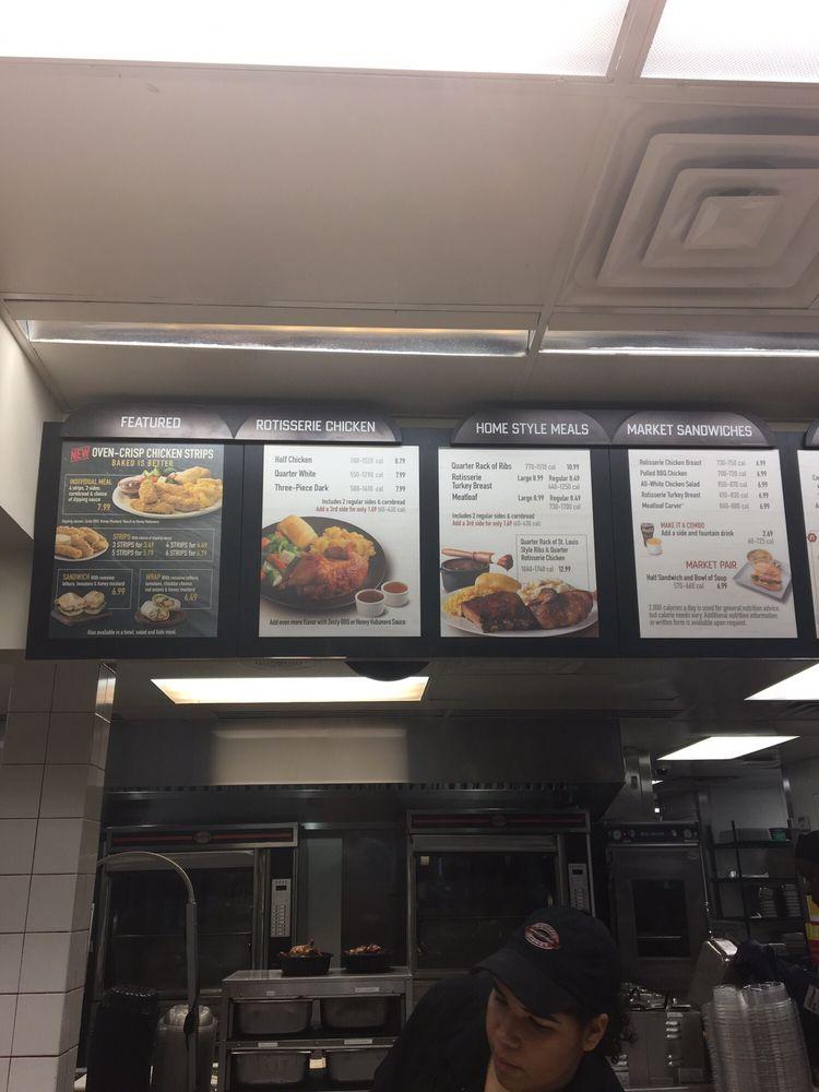 Menu at Boston Market restaurant, Fair Lawn