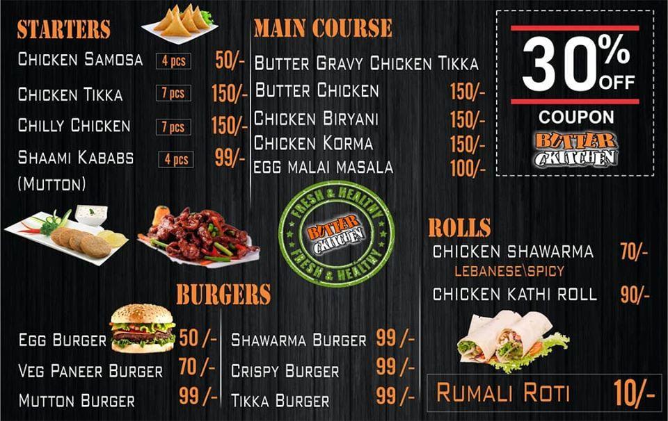 Butter ckitchen menu