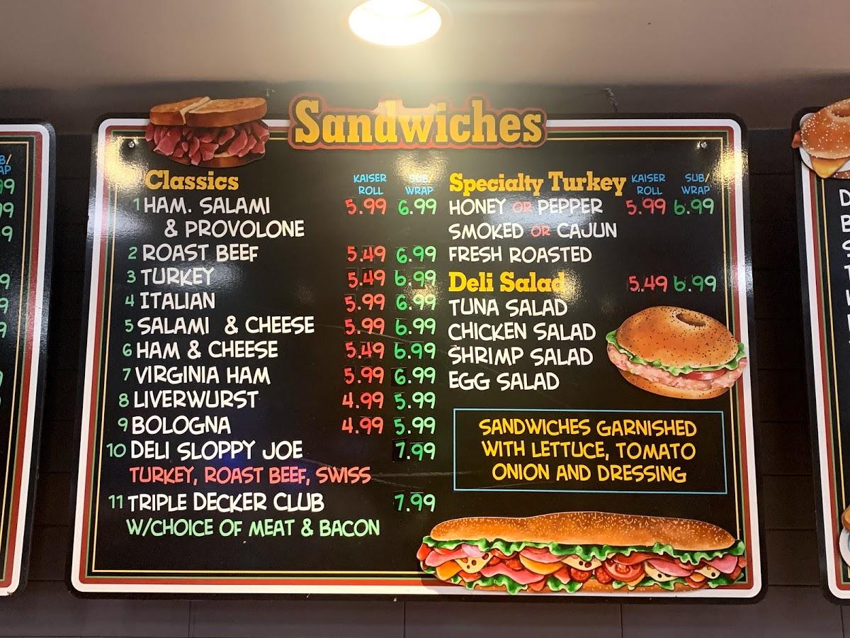 Menu at Henrys Delicatessen & Catering restaurant, Clifton