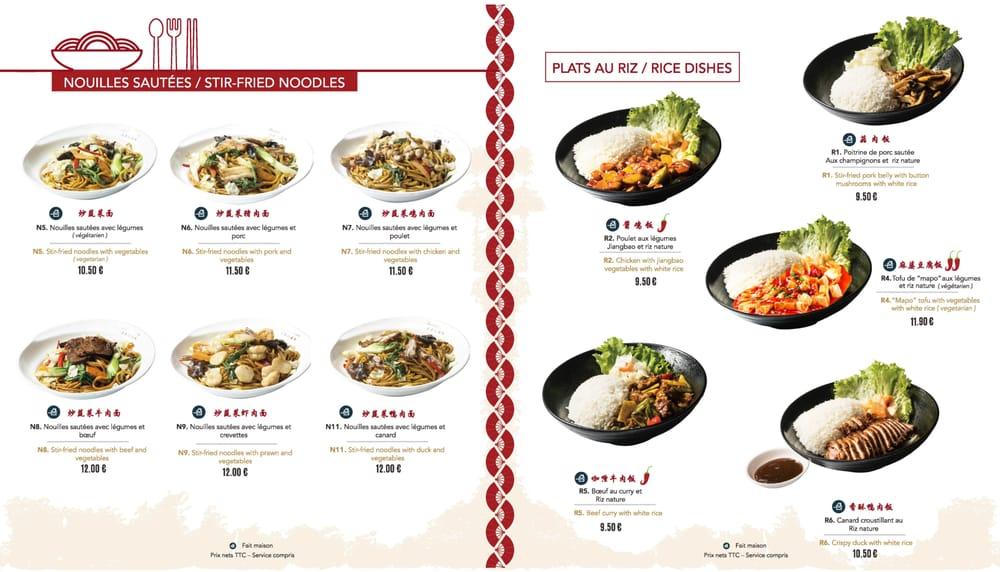 Menu au Les Pâtes Vivantes de Lyon restaurant, Lyon