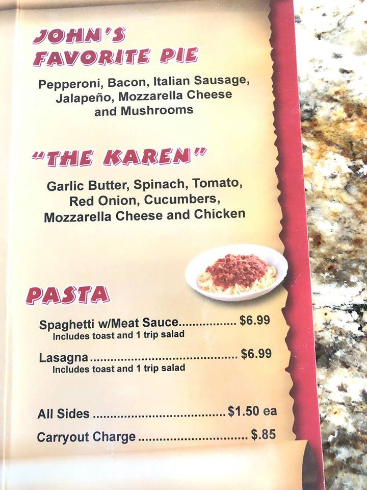 Menu At Pizza Parlour Pizzeria Fort Smith Rogers Ave