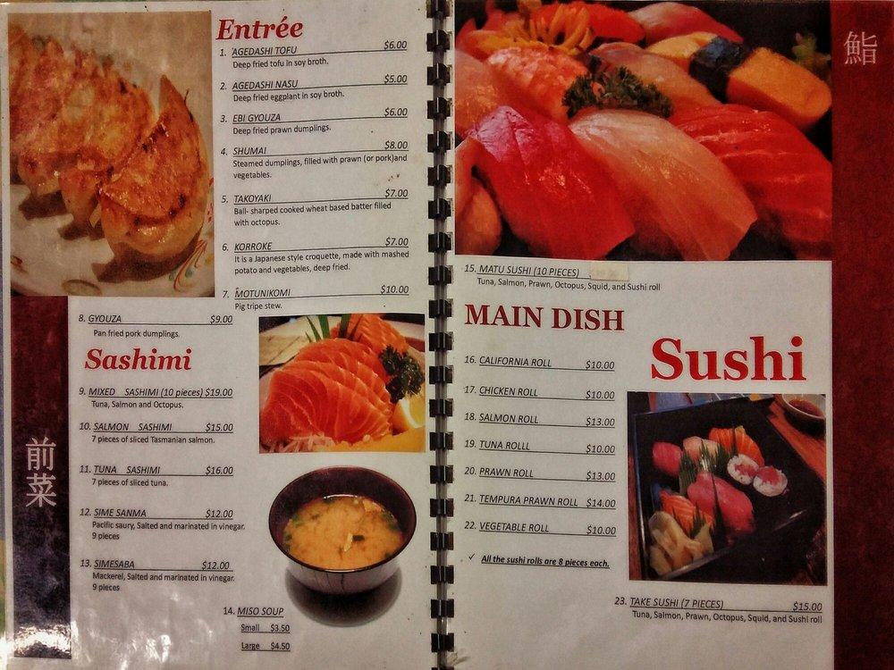 Menu At Sapporo Restaurant Carlisle