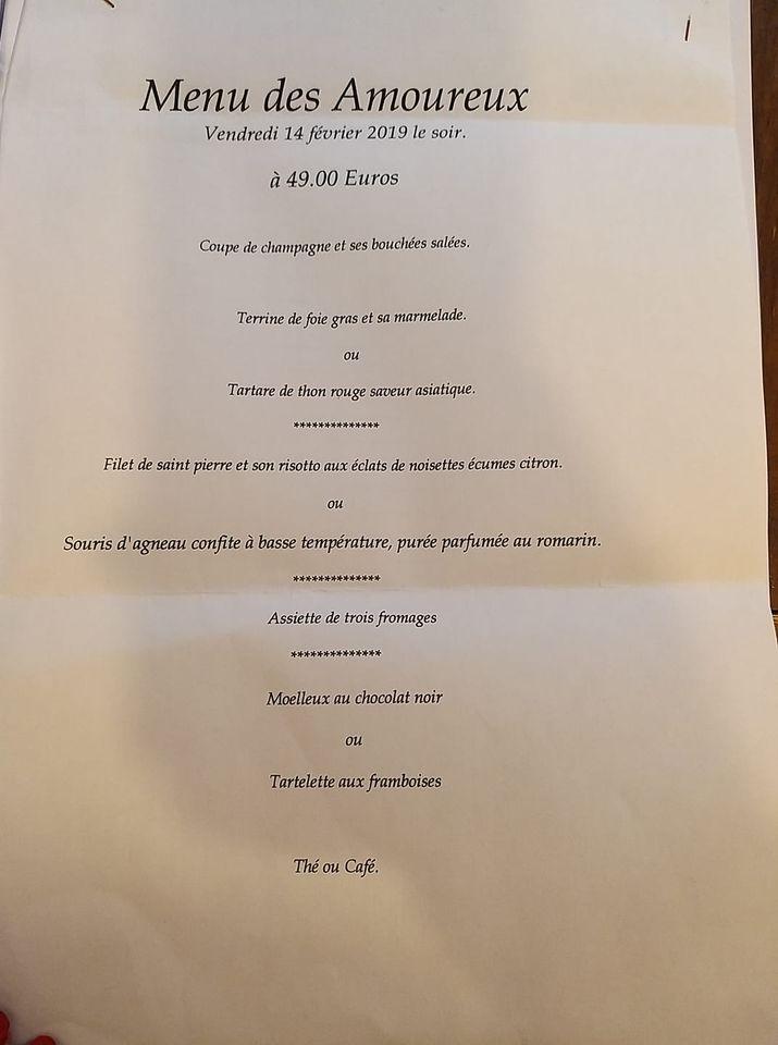 Menu au Auberge Du Lac restaurant, Le Puech