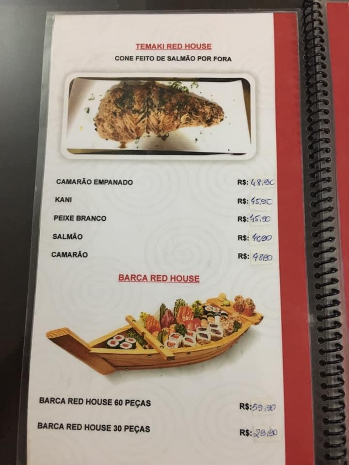 Menu At Red House Sushi Restaurant Brazil