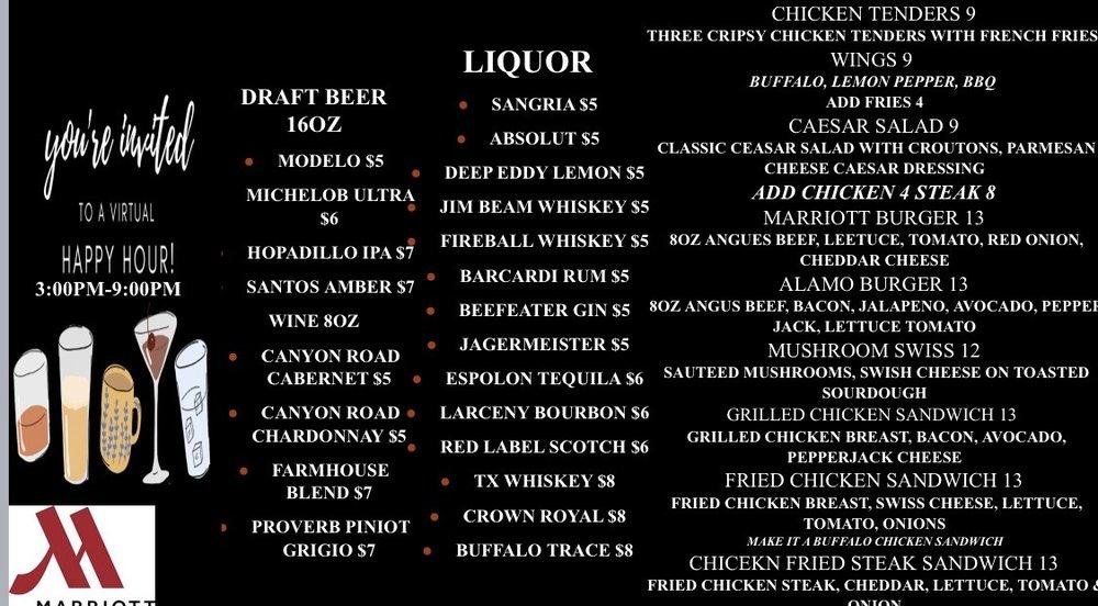 Menu at Asado Urban Grill pub & bar, San Antonio