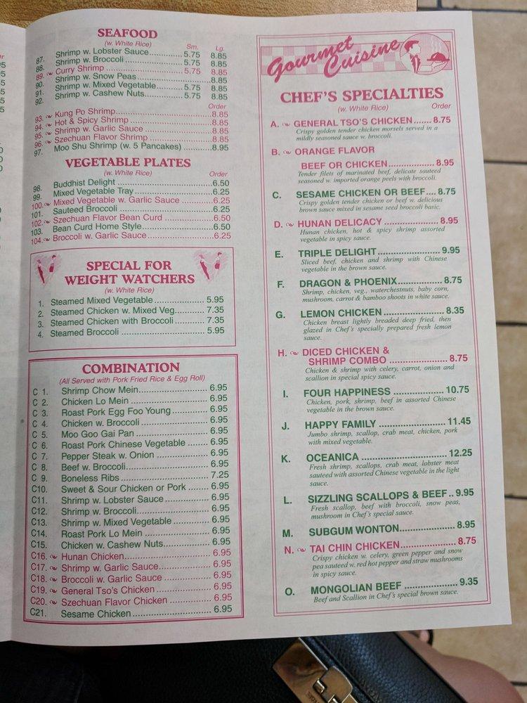 Menu at Panda King Chinese Restaurant, Fayetteville