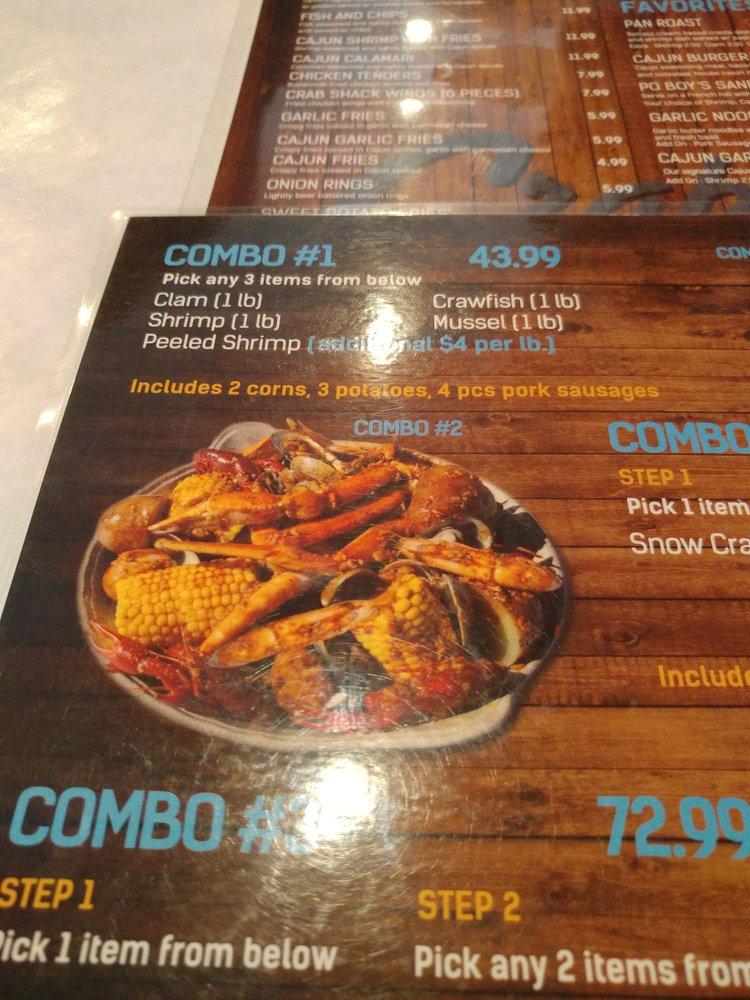 Menu at The Crab Shack, Gardena, Tozai Plaza restaurant, Gardena