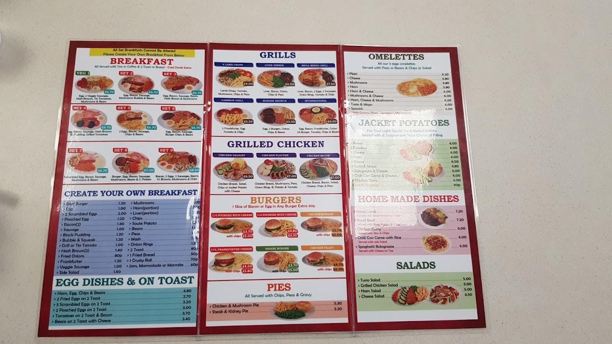 Carta de Mill End Cafe, Rickmansworth