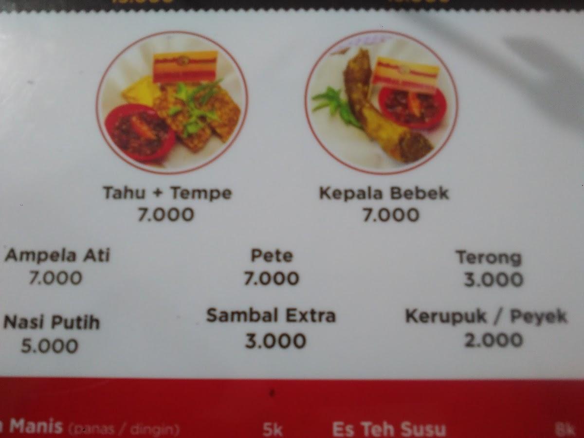 Menu at Bebek Mercon Surabaya - Dewi Sri, Mengwi