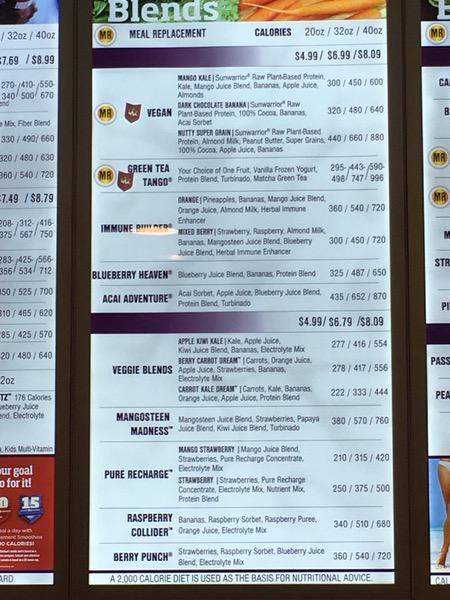 Menu at Smoothie King pub &amp; bar, Kettering