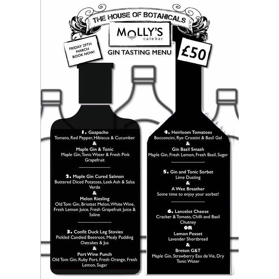 Menu at Molly's Café Bar, Stonehaven