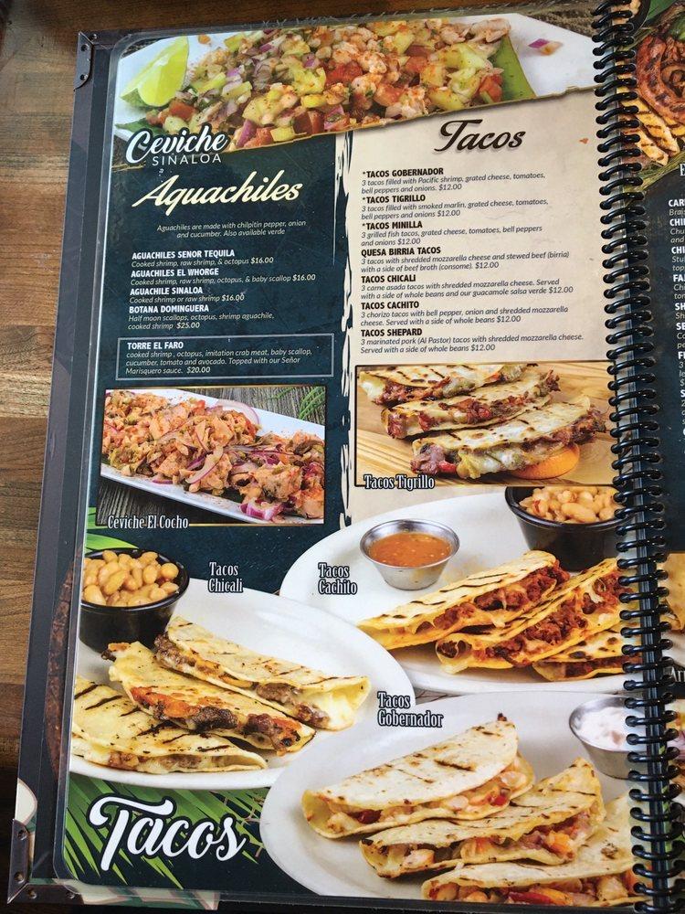 Menu at Senor Tequila’s Méxican Kitchen & Cantina restaurant, Reno