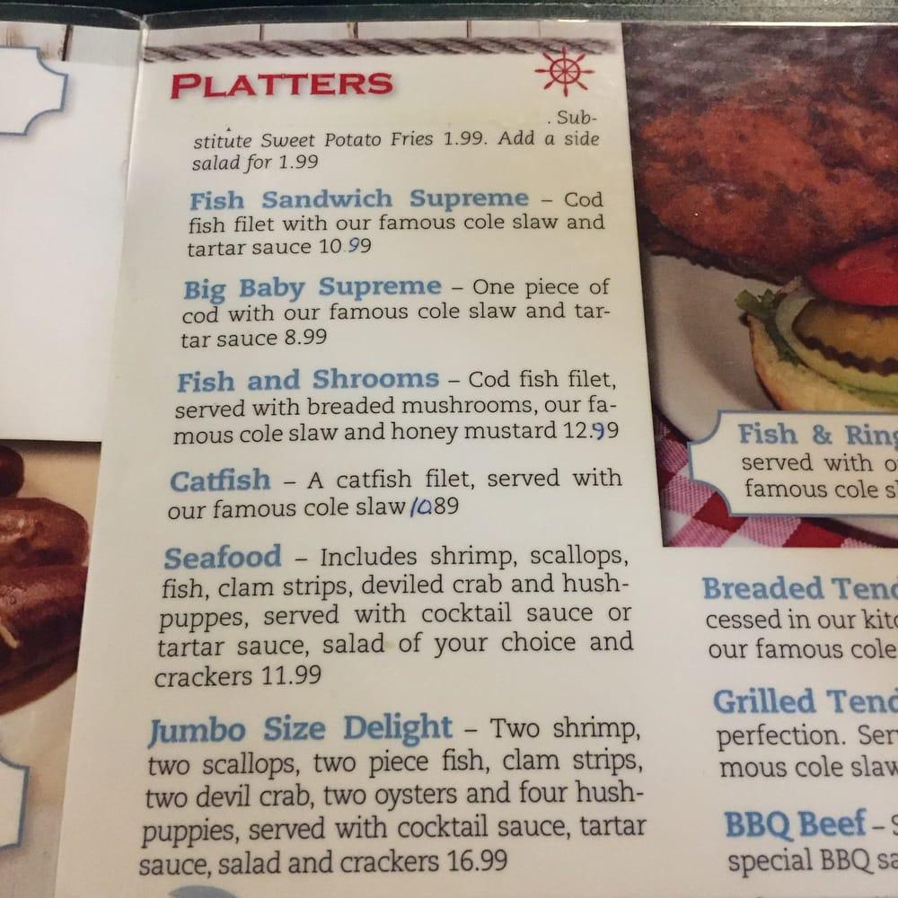 Menu at THE BUSH FAMILY RESTAURANT, Terre Haute