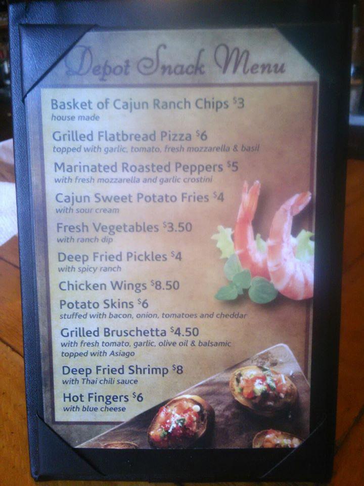 Menu at Depot 25 Restaurant, Shortsville