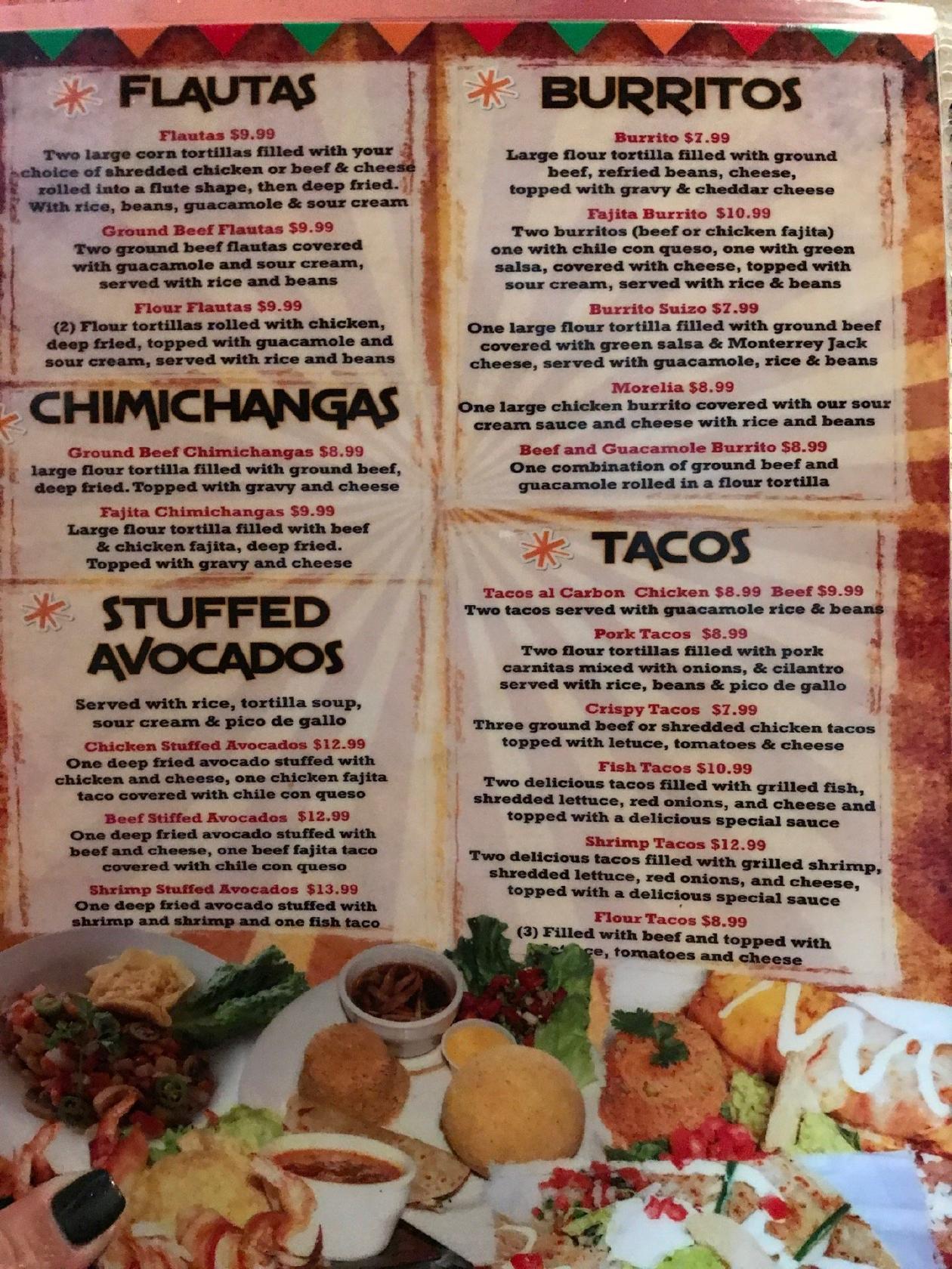 Menu at San Miguel De Allende Bar And Grill, Conroe