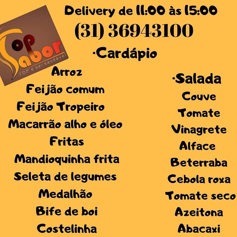 Churrascaría & Restaurante Top Sabor cardápio