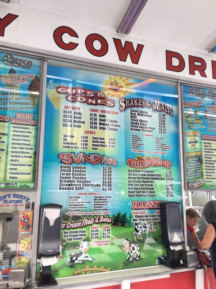 Menu at The Jolly Cow, Lake Katrine