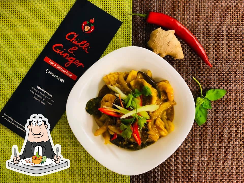 Chilli&Ginger Thai and Chinese Takeaway in Wymondham Restaurant menu