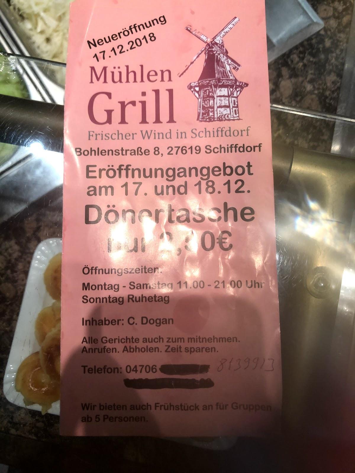 Ресторан Mühlen-Grill Schiffdorf, Шифдорф - Меню и отзывы о ресторане