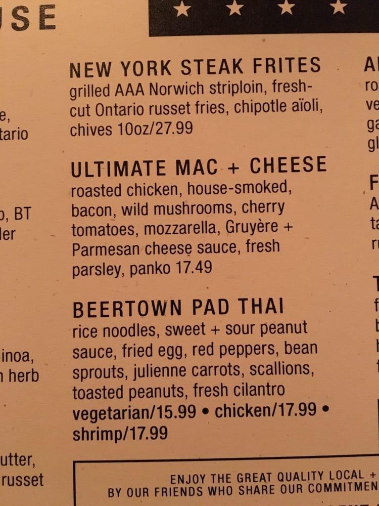 Menu at Beertown Public House Cambridge, Cambridge